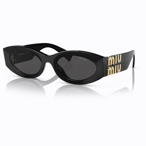 Miu Miu Black Sunglasses with Gold SMU 11W 54□21